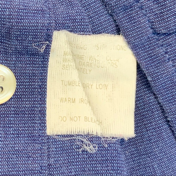 Christian Dior Blue Button Front Shirt 15.5 32/33 - Picture 5 of 7